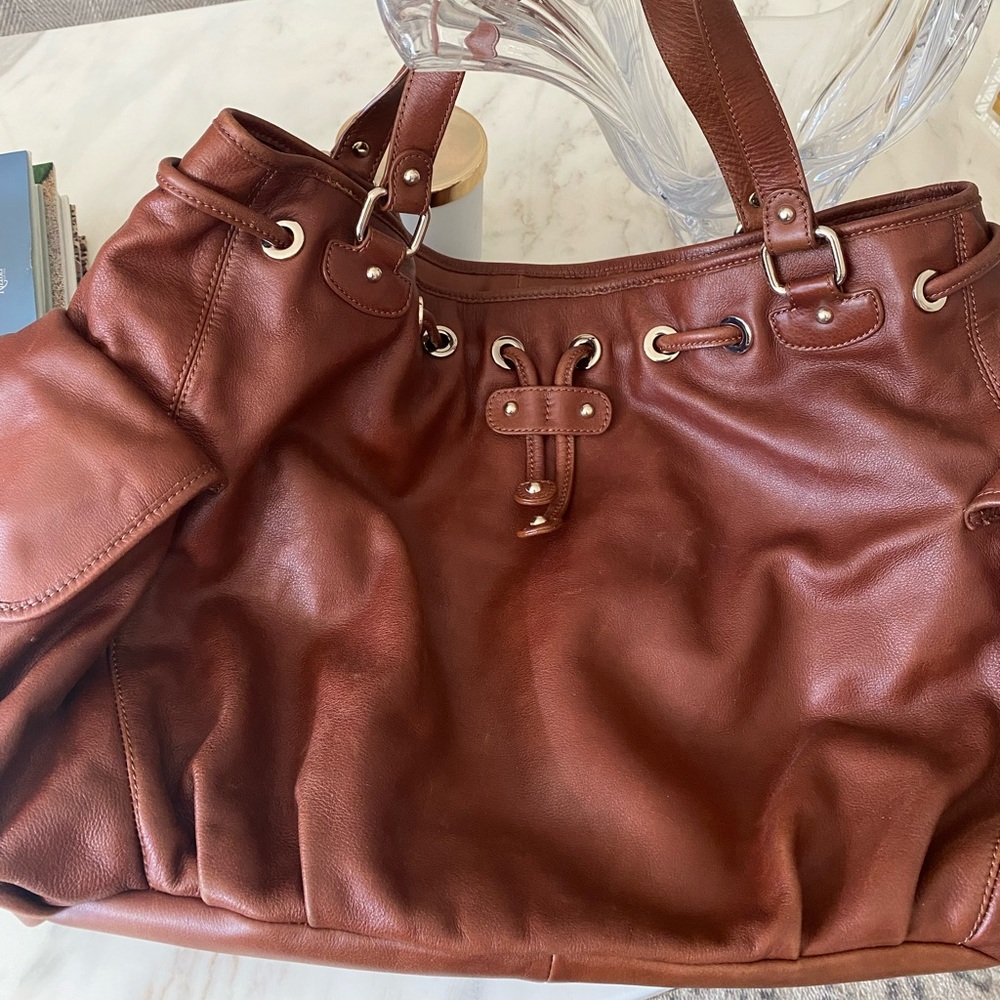 Charles David brown leather bag